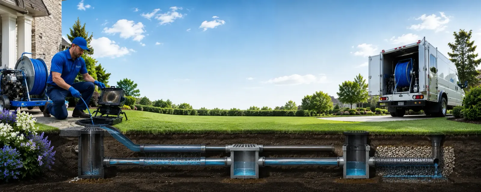 Outdoor drain cleaning information for Loami, IL